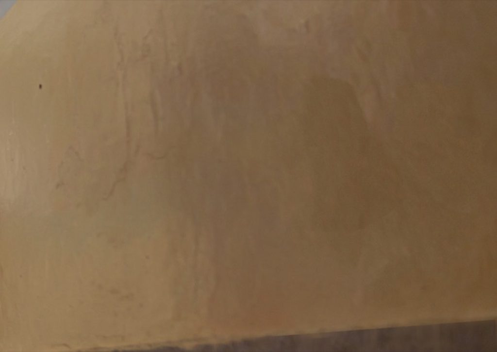 Painted corridor wall